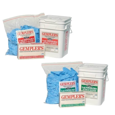 Gemplers Disposable Gloves, 8 mil Palm, Nitrile, 2XL, 250 PK, Blue 198247-2X